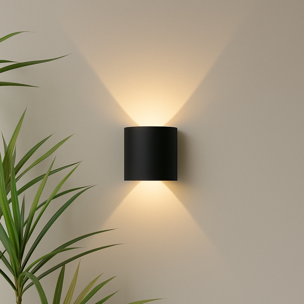 Indoor & Outdoor Wall Lamp LED | Modern Minimalist Design | Waterproof | Black or White | Sansoti
