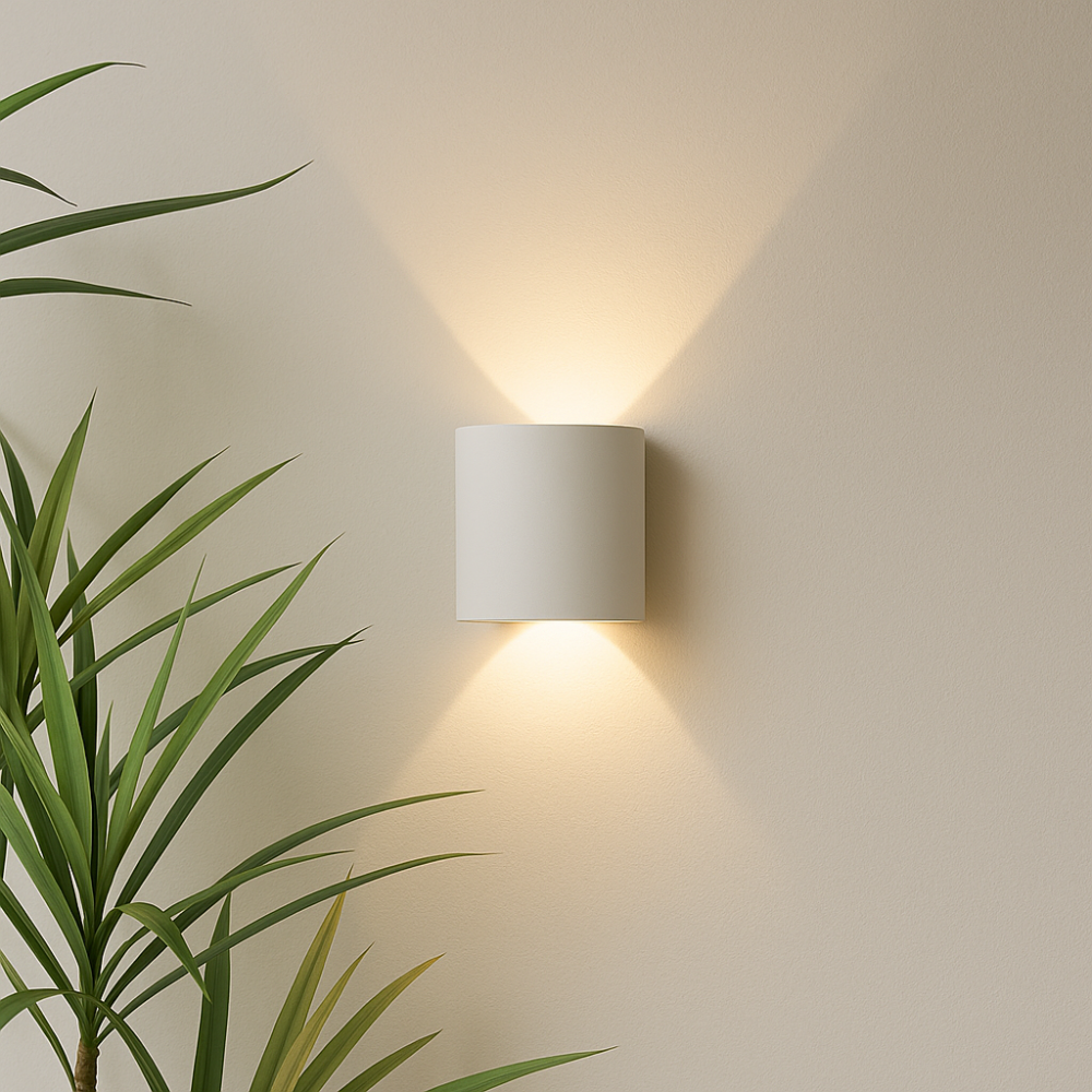 Indoor & Outdoor Wall Lamp LED | Modern Minimalist Design | Waterproof | Black or White | Sansoti