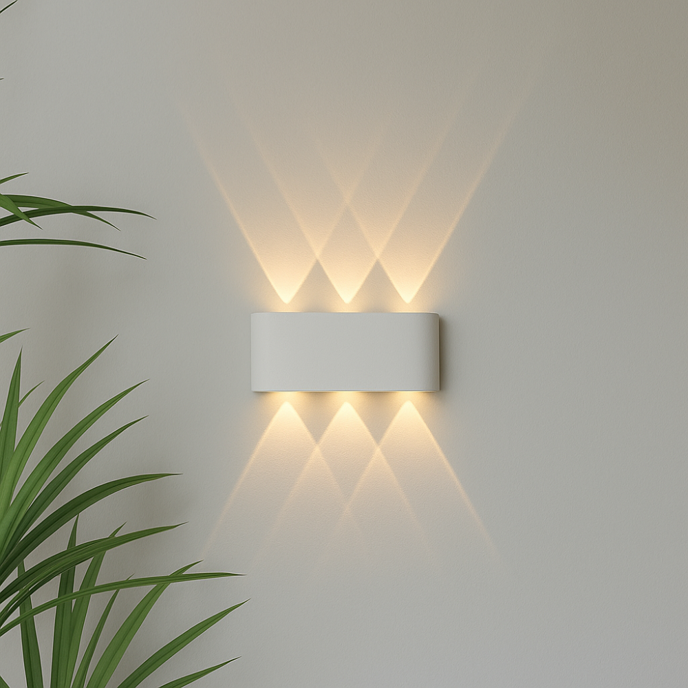 Indoor & Outdoor Wall Lamp LED | Modern Minimalist Design | Waterproof | Black or White | Sansoti