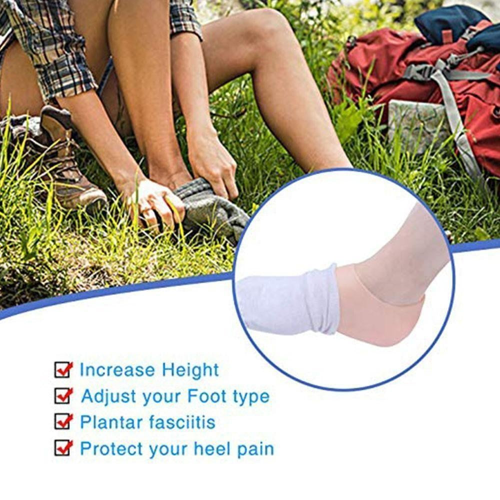 Semelles intérieures rehaussantes en silicone invisibles avec 4 niveaux de hauteur, confortables, pour chaussures, semelles ajoutant quelques centimètres, unisexes | Sansoti