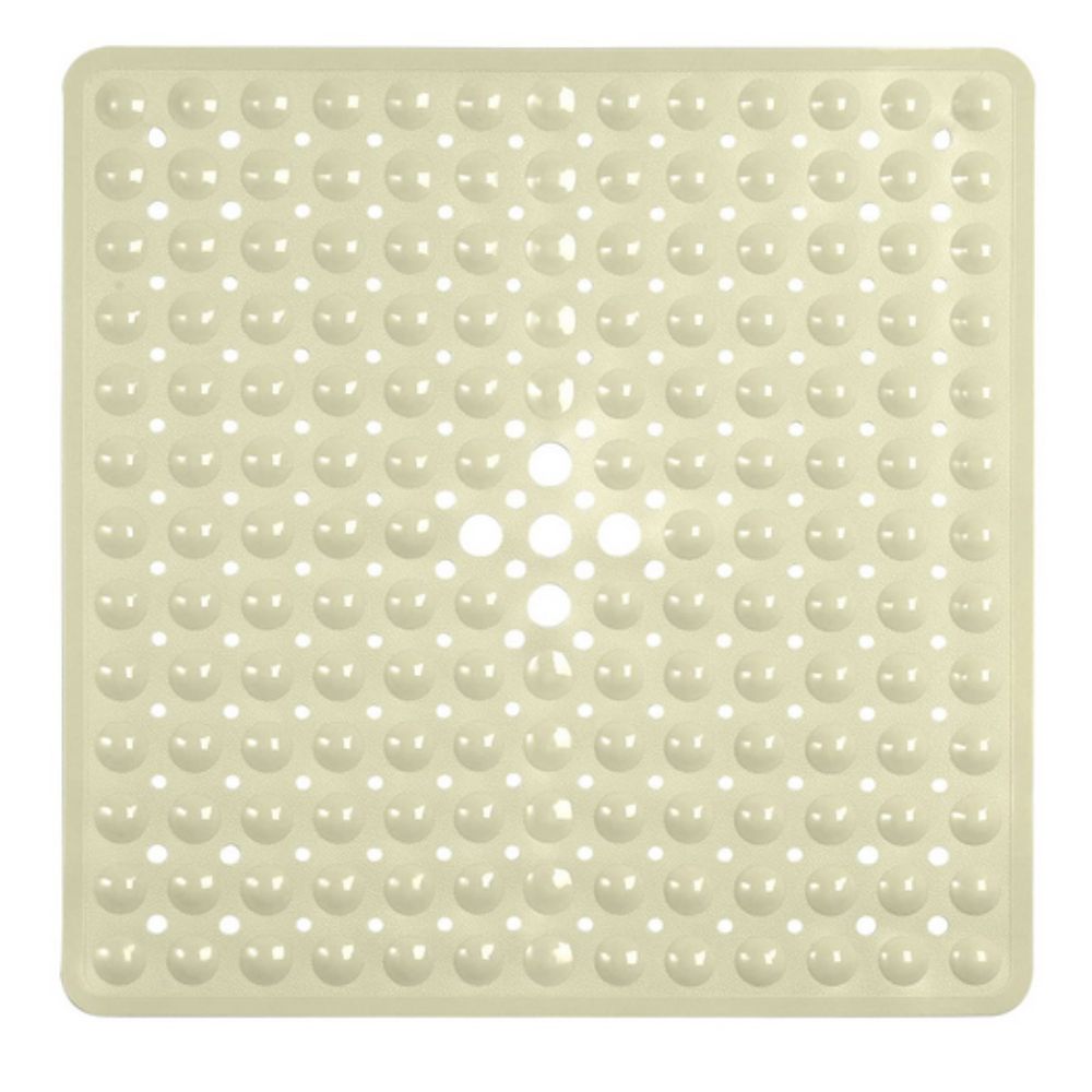 Antislip Badmat met Zuignappen – Veilig Vaste Mat voor Bad en Douche – Vierkant Design met Drainagegaten – PVC Douchevloermat – Machinewasbaarbaar | Sansoti