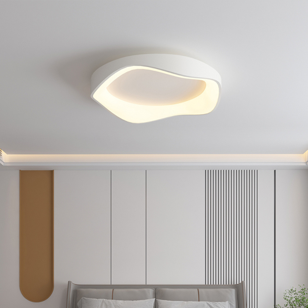 Japandi LED Plafondlamp Dimbaar Afstandsbediening Rond 40cm 50cm IJzer Acryl | Sansoti