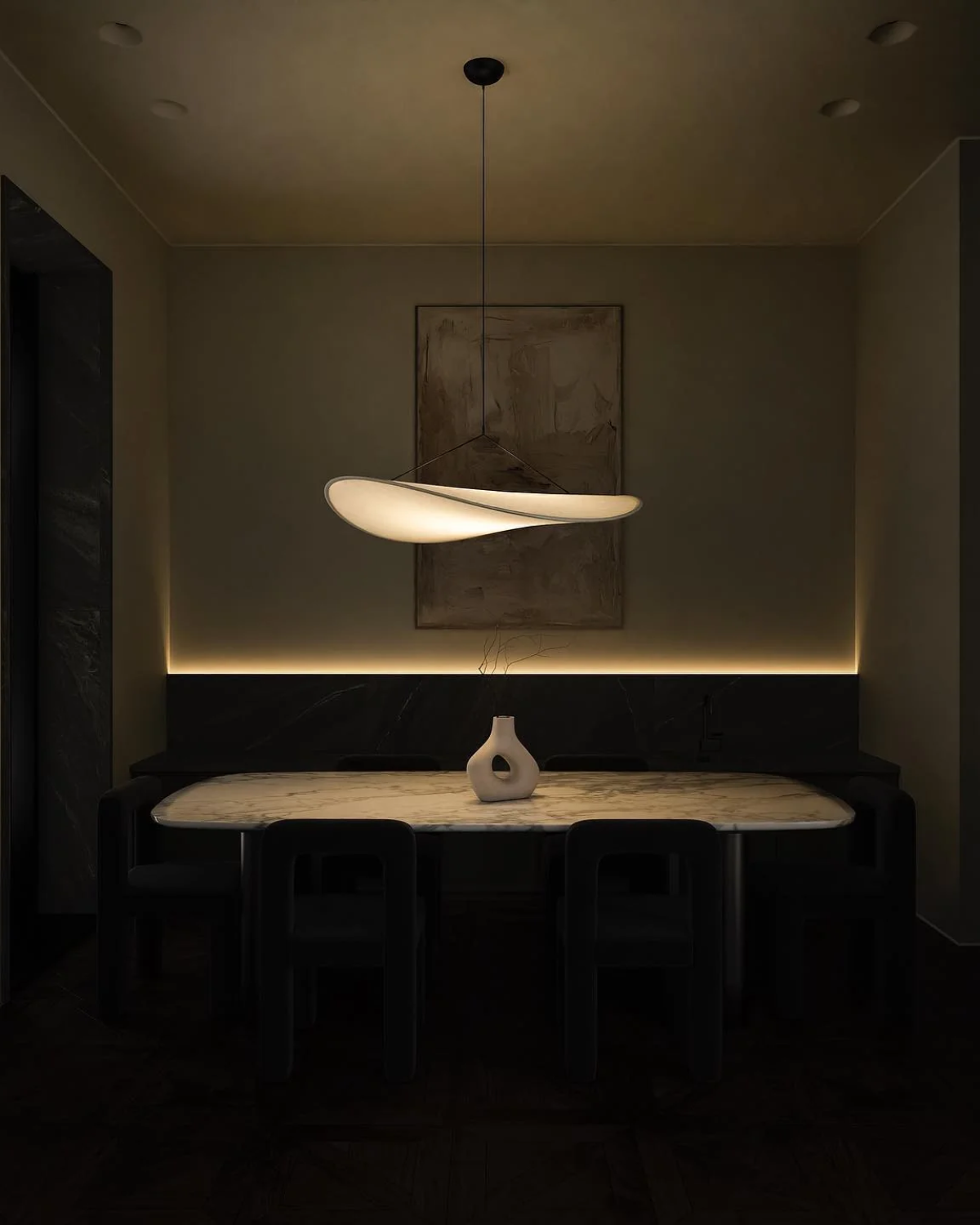 Restfield - Suspension Japandi Blanche pour Chambre et Salon – Éclairage d’Ambiance Moderne E27