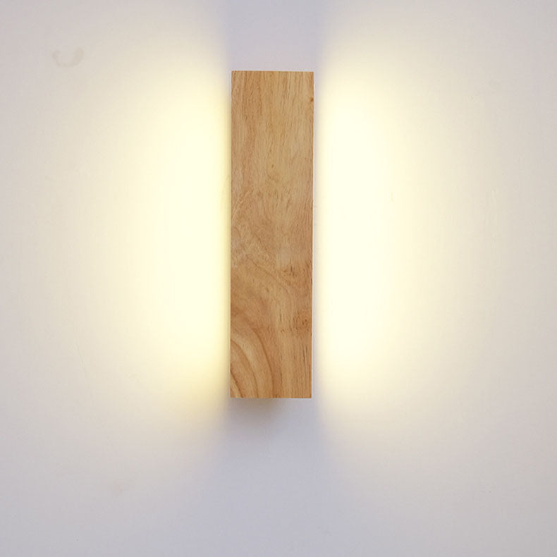 Drehbare LED-Wandleuchte aus Holz und Aluminium 360° - Minimalistische Beleuchtung für Wohnzimmer, Schlafzimmer und Leseecke | Sansoti