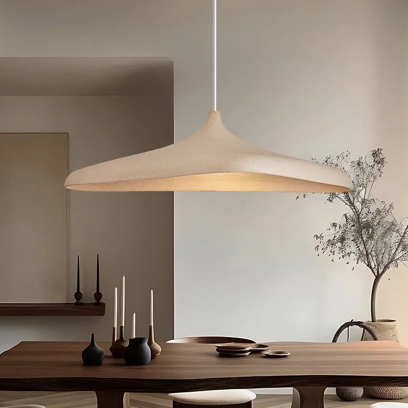 Hanglamp Organisch LED Polymeer Bruin Wit Ovaal Woonkamer Slaapkamer Studeerkamer Wabi Sabi Design Dimbaar | Sansoti