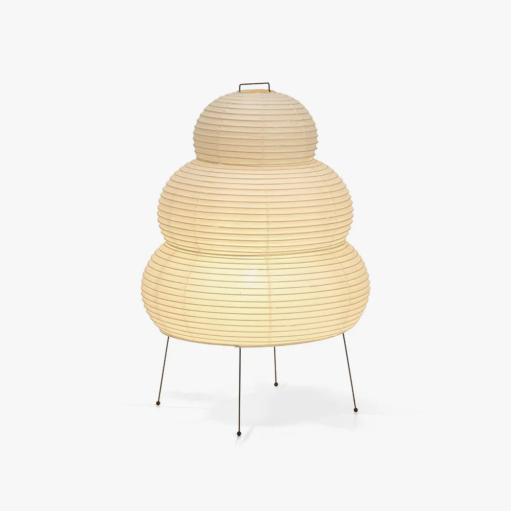 Japanse Lantaarn Tafellamp met Handgemaakt Moerbeipapier Scherm – 8 Maten – E26 Fitting – Plug & Play met 150 cm Snoer – Inspiratie 1951 Akari Lantaarns | Sansoti