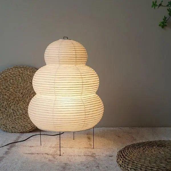 Vloerlamp Wabi Sabi Rijstpapier 60cm Japandi Design | Sansoti