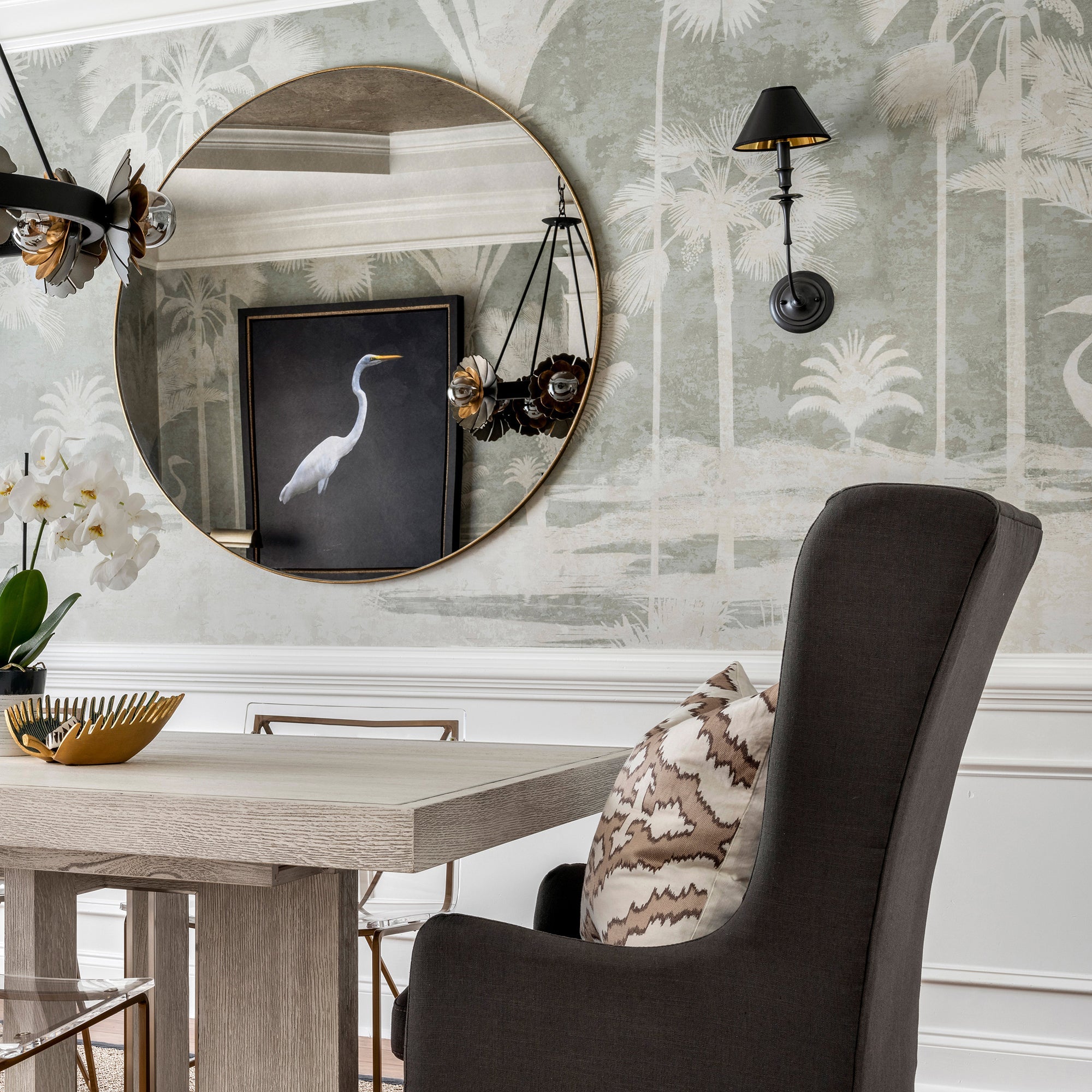 Applique Murale Moderne avec Abat-jour en Tissu Noir en Laiton, Nickel ou Noir – 1 ou 2 Points Lumineux Design | Restfield