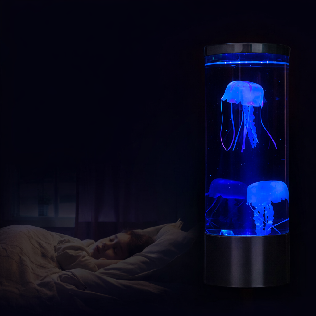 LED Kwallenlamp met 7 Kleuren Dimbaar Touch | Rustgevende Stemmingsverlichting Aquarium Sfeerverlichting | Sansoti
