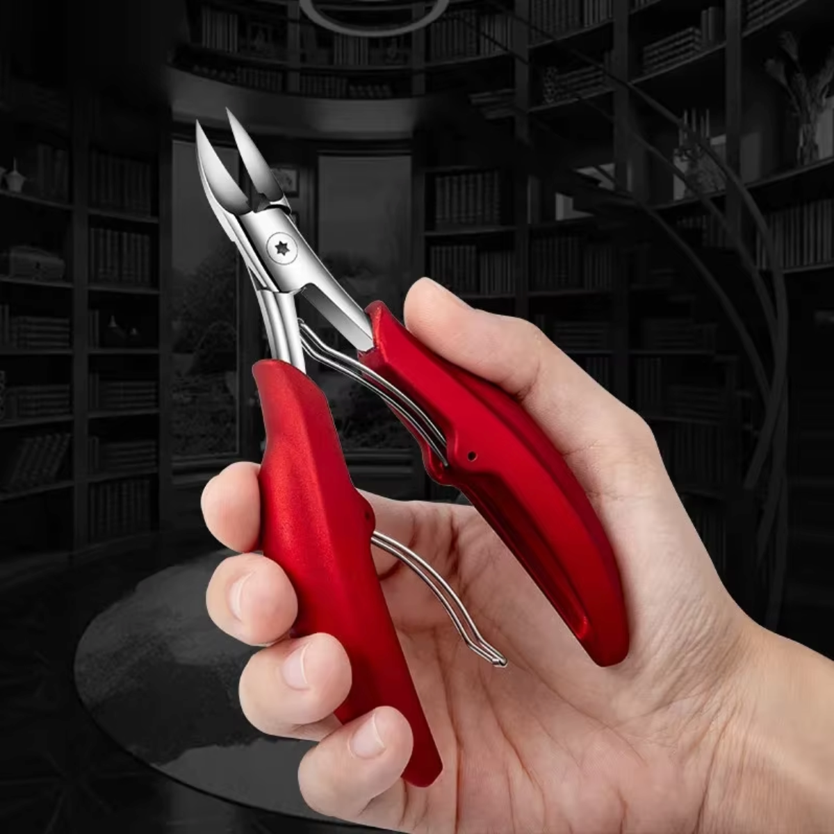 Professionele Teennagel Schaar RVS voor Dikke Nagels Gebogen Mesjes Ergonomische Antislip Grip Nauwkeurige Voetverzorging Hygienisch Duurzaam | Sansoti