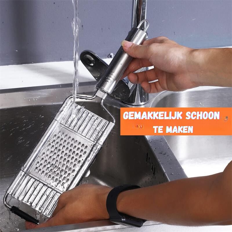 Groentesnijder met Ergonomische Greep en Multifunctionele Messen voor Efficiënt Keukenwerk | Sansoti