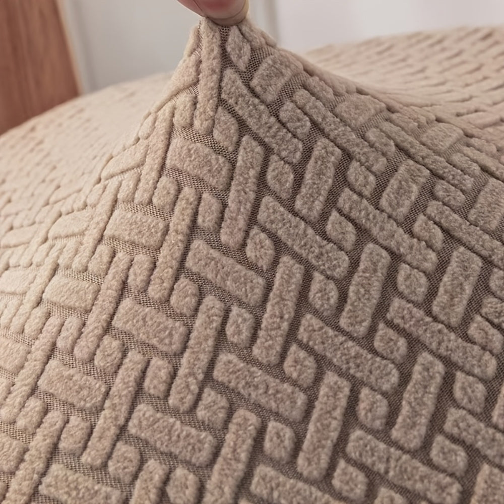 Recliner Hoes met Zijvak – Zachte Beschermhoes voor Relaxstoel Loungestoel Fauteuil Verstelbare Stoel 1-persoons Zwart Grijs Crème Beige | Sansoti