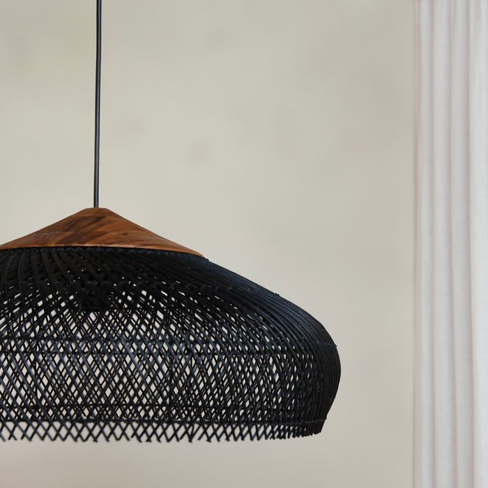 Hanglamp Rattan Bamboe Handgevlochten Bohemian Retro E27 Ø40 Ø60 Eetkamer | Sansoti