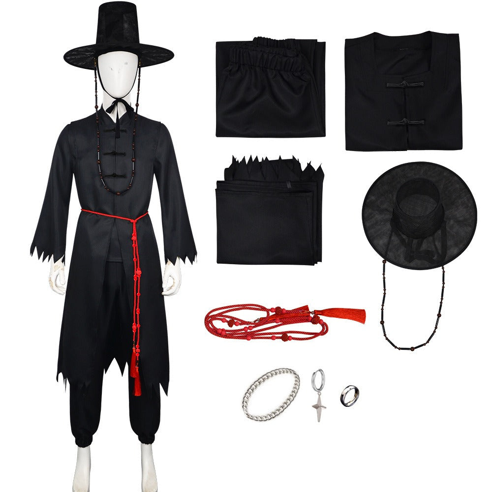Driedelig Kinderkostuum Zwart voor Themafeesten en Cosplay | Sansoti