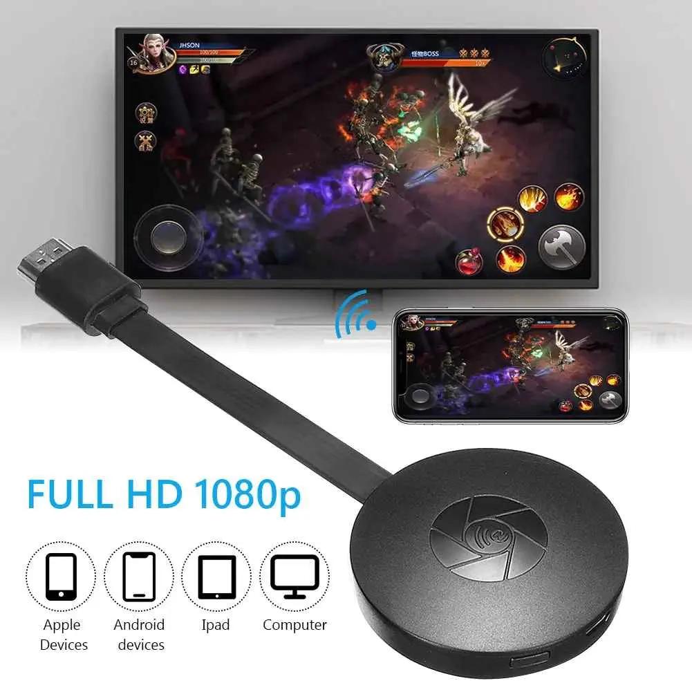 Screencast Adapter HDMI 1080p Wifi Miracast AirPlay DLNA TV Monitor Smartphone Spiegelen Android iOS Windows macOS Draadloos | Sansoti