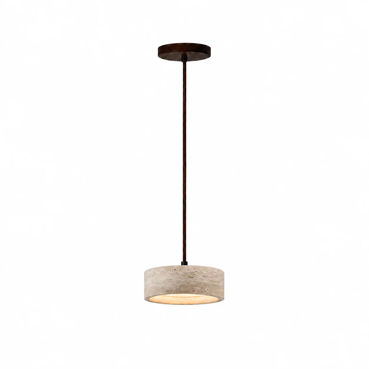 Travertijn Hanglamp Vintage Crème Natuursteen Wabi Sabi Stijl Eetkamer Slaapkamer | Sansoti