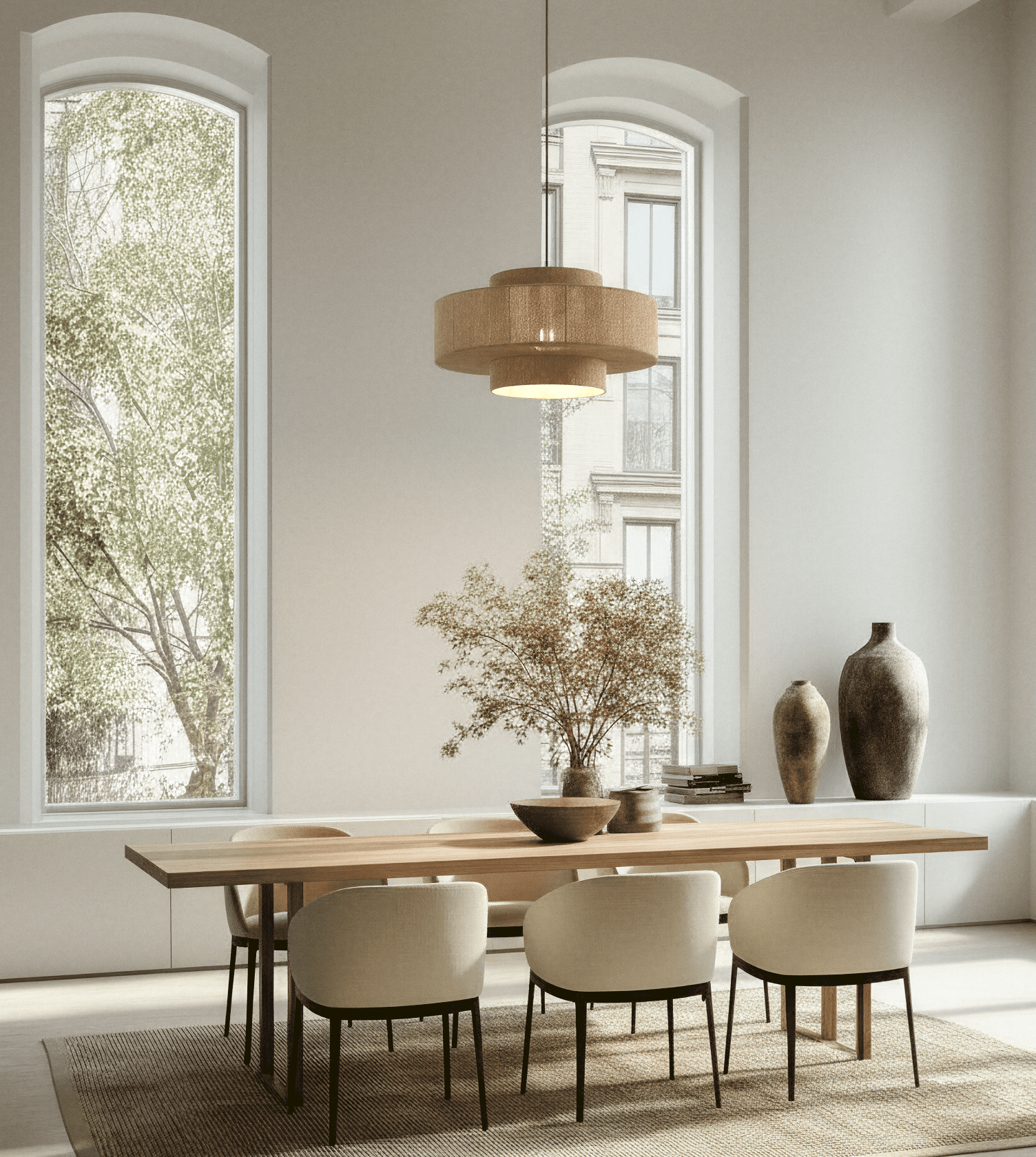Hanglamp Gevlochten Katoen 50cm Boho Scandinavisch Design Verstelbaar | Sansoti