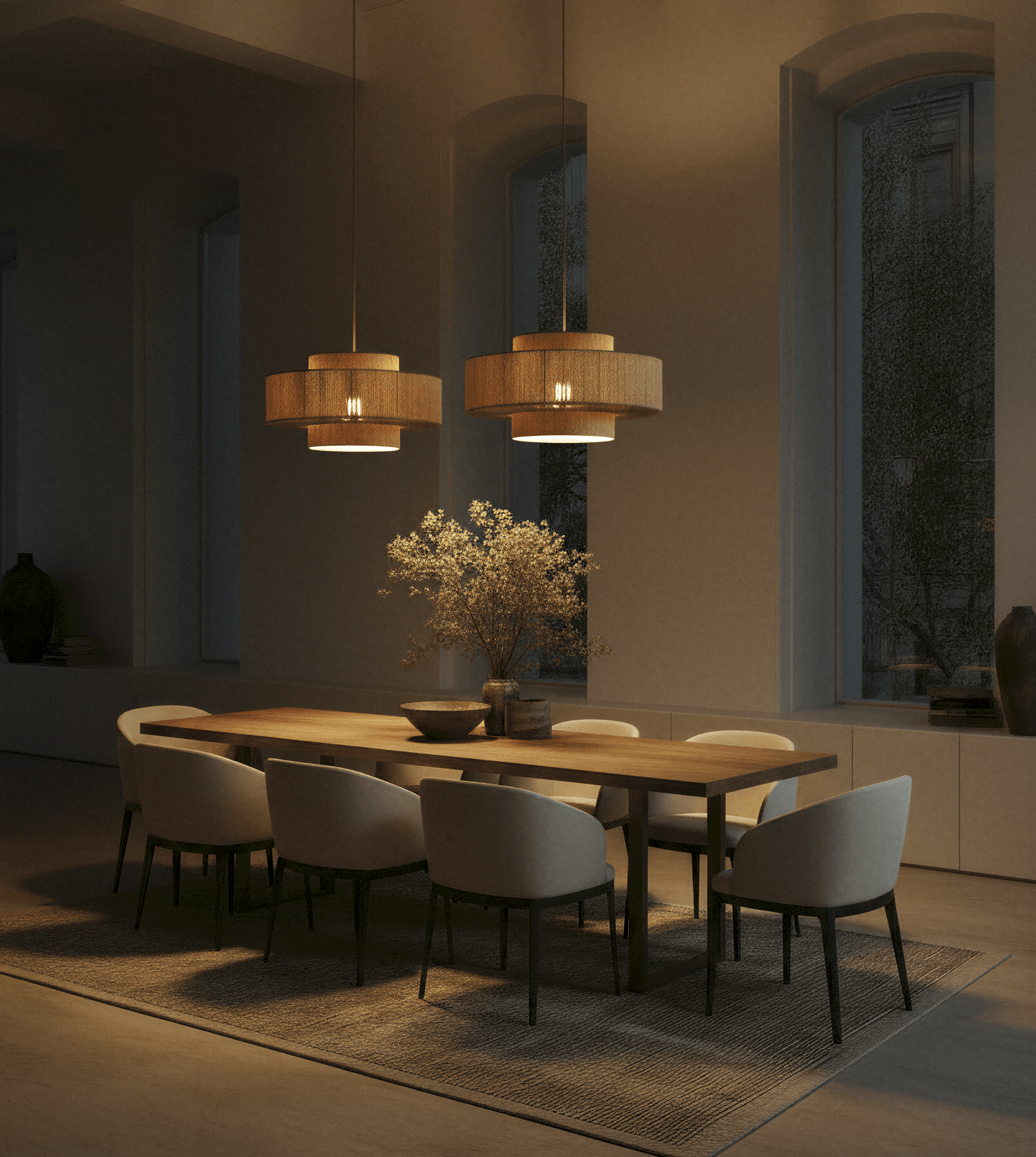 Hanglamp Gevlochten Katoen 50cm Boho Scandinavisch Design Verstelbaar | Sansoti
