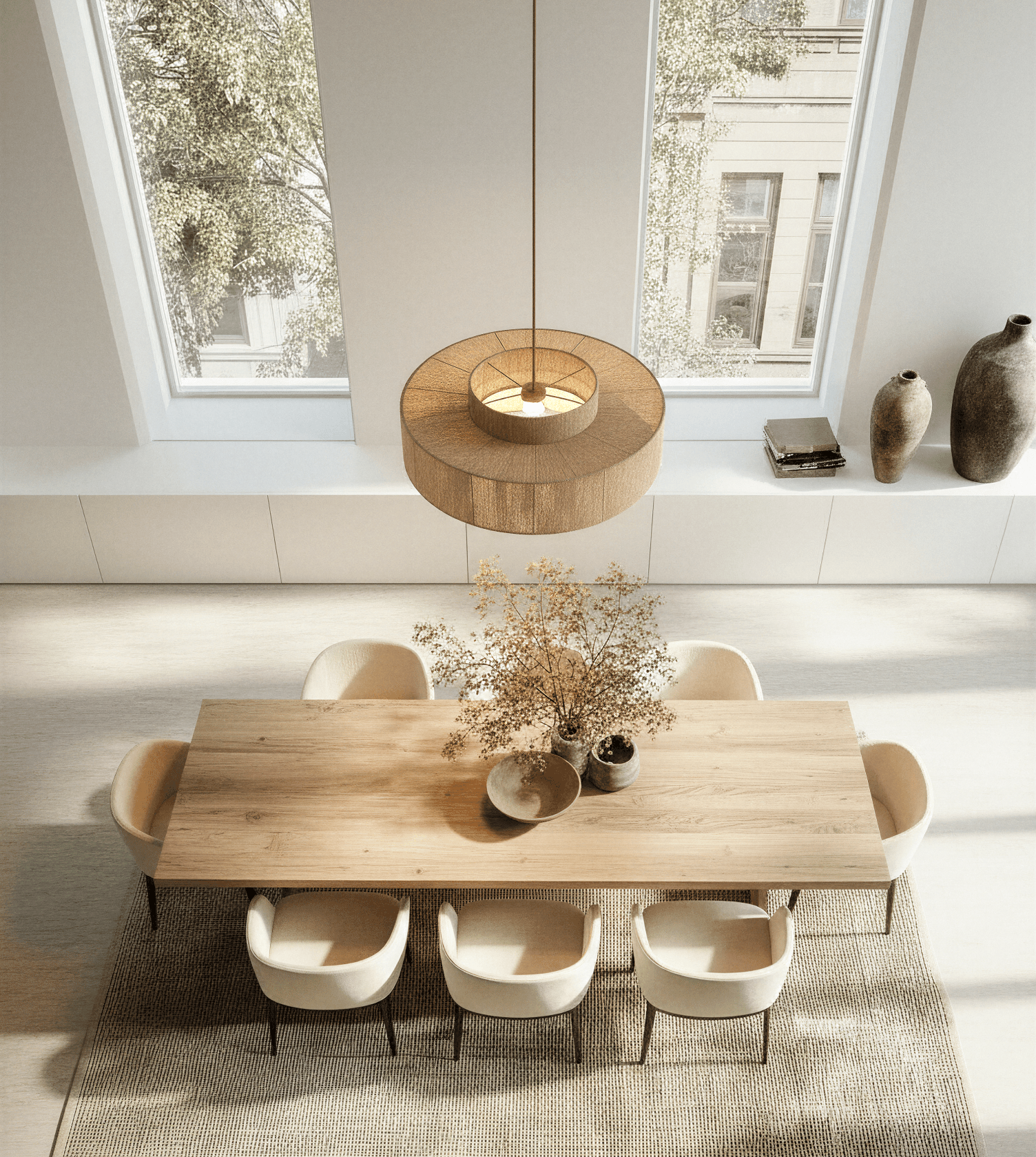 Hanglamp Gevlochten Katoen 50cm Boho Scandinavisch Design Verstelbaar | Sansoti