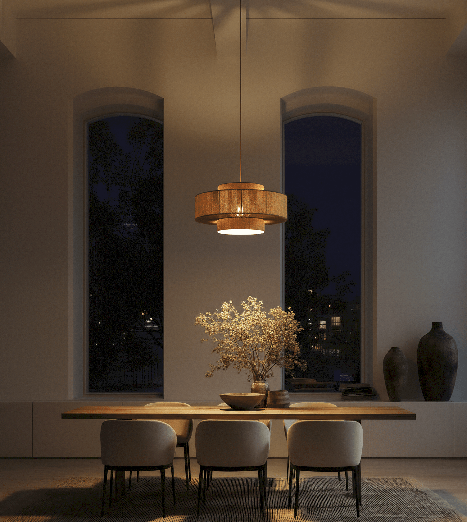 Hanglamp Gevlochten Katoen 50cm Boho Scandinavisch Design Verstelbaar | Sansoti