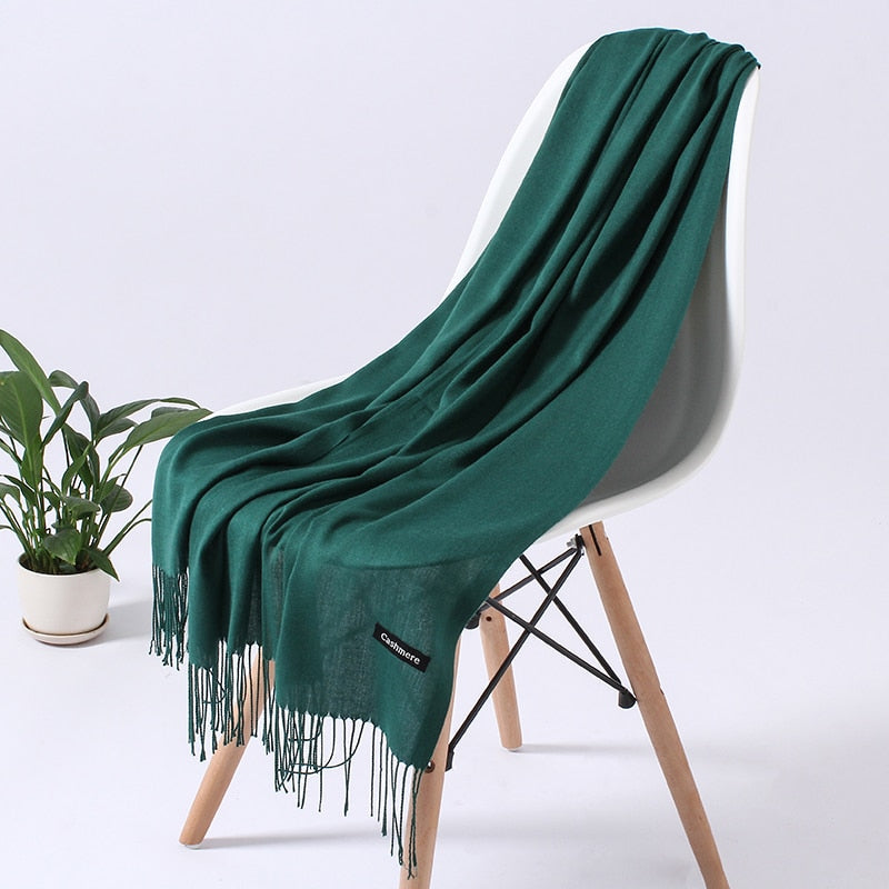 Wintersjaal dames zacht polyester vielseidig drapeerbaar elegante kleurstellingen | Sansoti