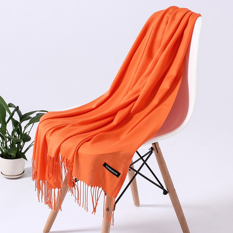 Wintersjaal dames zacht polyester vielseidig drapeerbaar elegante kleurstellingen | Sansoti