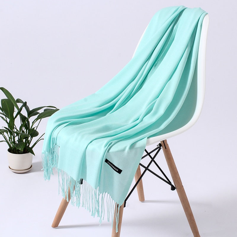 Wintersjaal dames zacht polyester vielseidig drapeerbaar elegante kleurstellingen | Sansoti