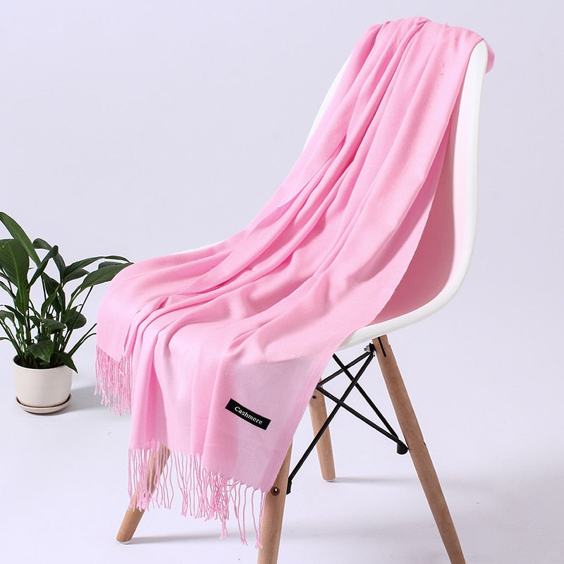 Wintersjaal dames zacht polyester vielseidig drapeerbaar elegante kleurstellingen | Sansoti