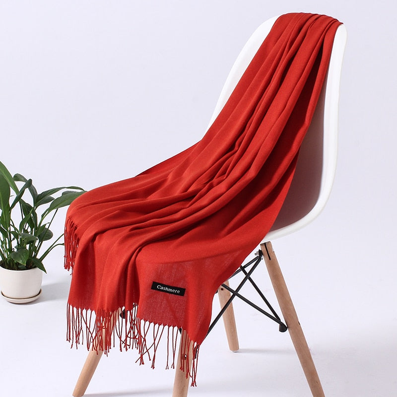 Wintersjaal dames zacht polyester vielseidig drapeerbaar elegante kleurstellingen | Sansoti