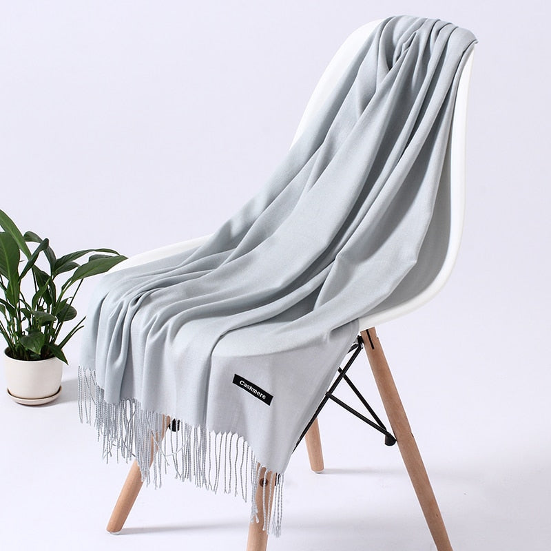 Wintersjaal dames zacht polyester vielseidig drapeerbaar elegante kleurstellingen | Sansoti