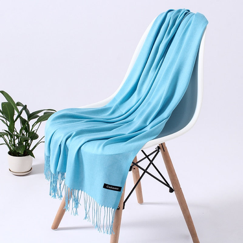 Wintersjaal dames zacht polyester vielseidig drapeerbaar elegante kleurstellingen | Sansoti