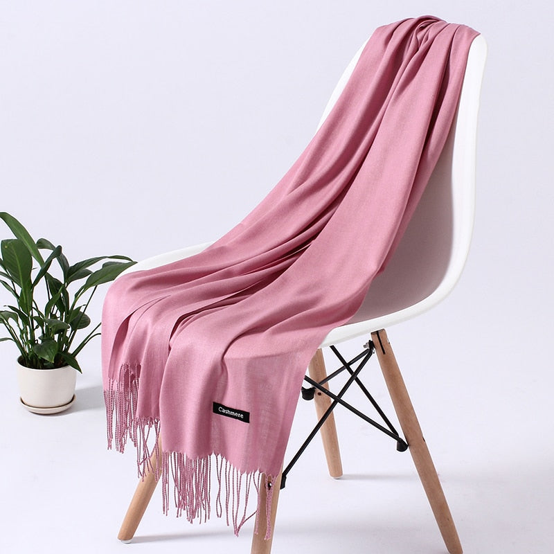 Wintersjaal dames zacht polyester vielseidig drapeerbaar elegante kleurstellingen | Sansoti
