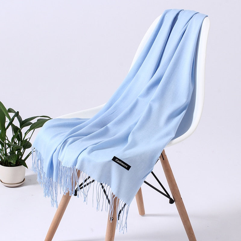 Wintersjaal dames zacht polyester vielseidig drapeerbaar elegante kleurstellingen | Sansoti