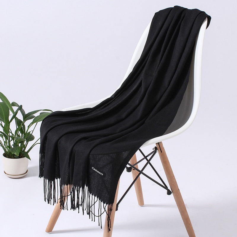 Wintersjaal dames zacht polyester vielseidig drapeerbaar elegante kleurstellingen | Sansoti