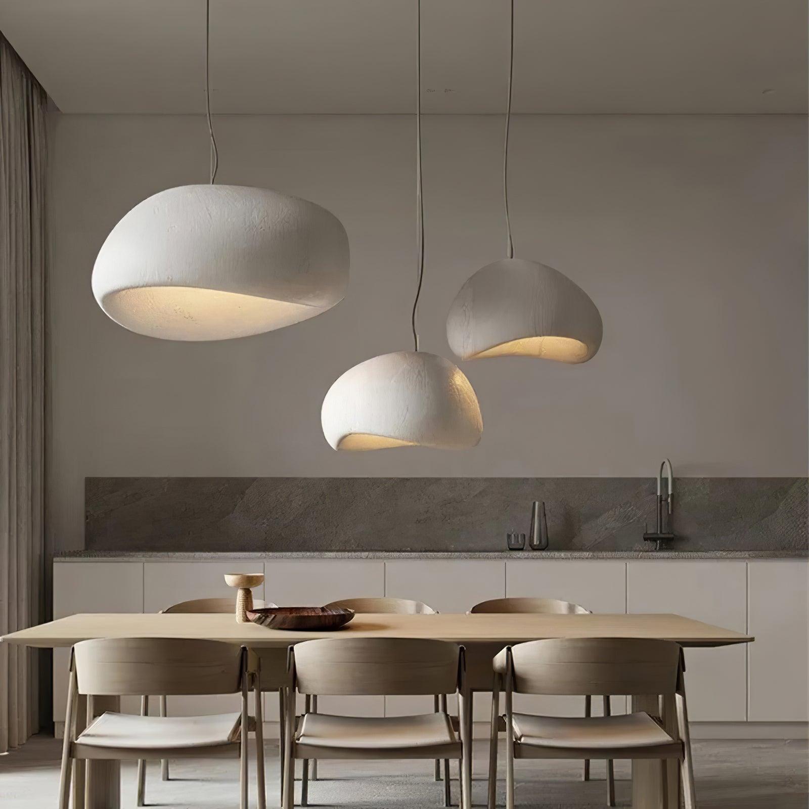Hanglamp Koepelvorm Polystyreen Grijs Wit Zes Maten E26 E27 Fitting Verstelbare Kabel 150cm Scandinavisch Design Huiskamer Keuken Eethoek Dimbaar | Sansoti