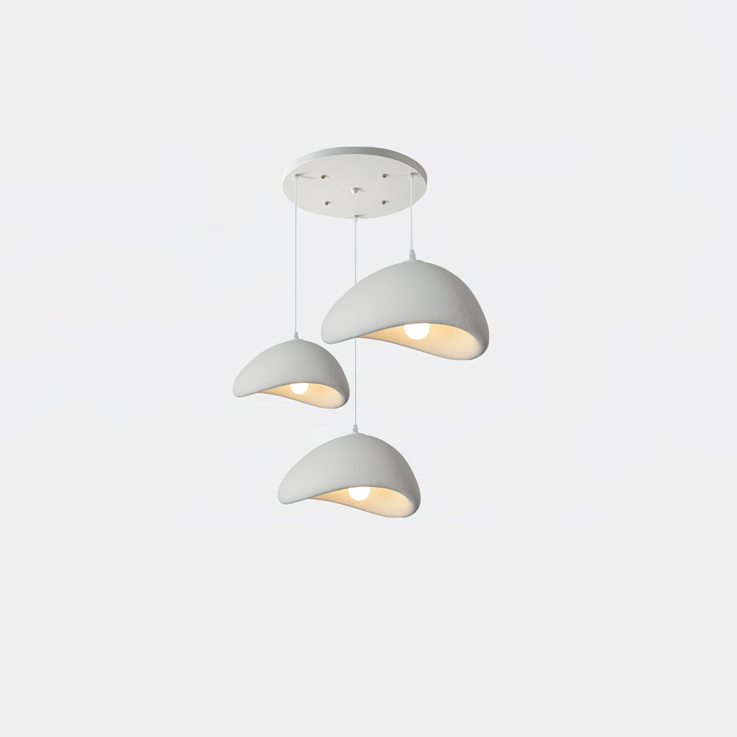 Hanglamp Koepelvorm Polystyreen Grijs Wit Zes Maten E26 E27 Fitting Verstelbare Kabel 150cm Scandinavisch Design Huiskamer Keuken Eethoek Dimbaar | Sansoti