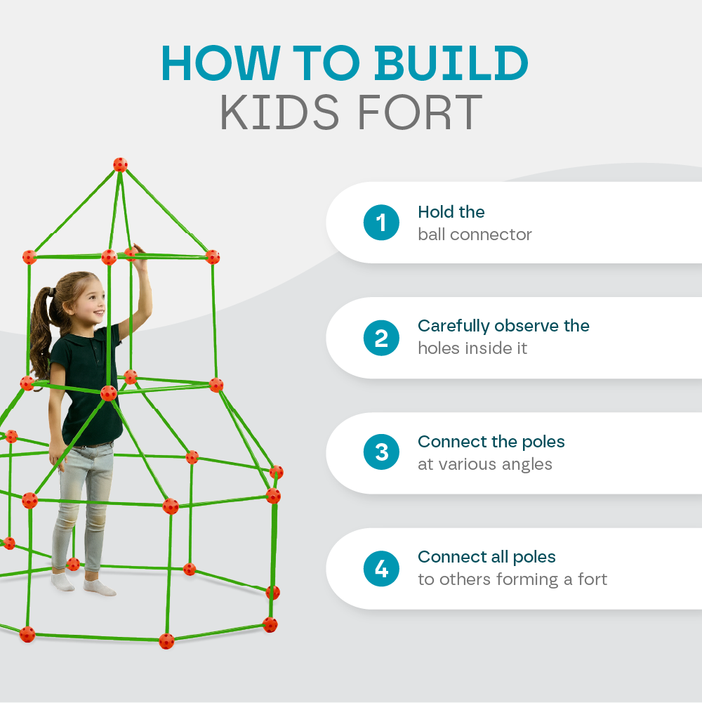 Bouwpakket Kinderen Speel Fort STEM 72 Of 144 Stuks Creatief | Sansoti