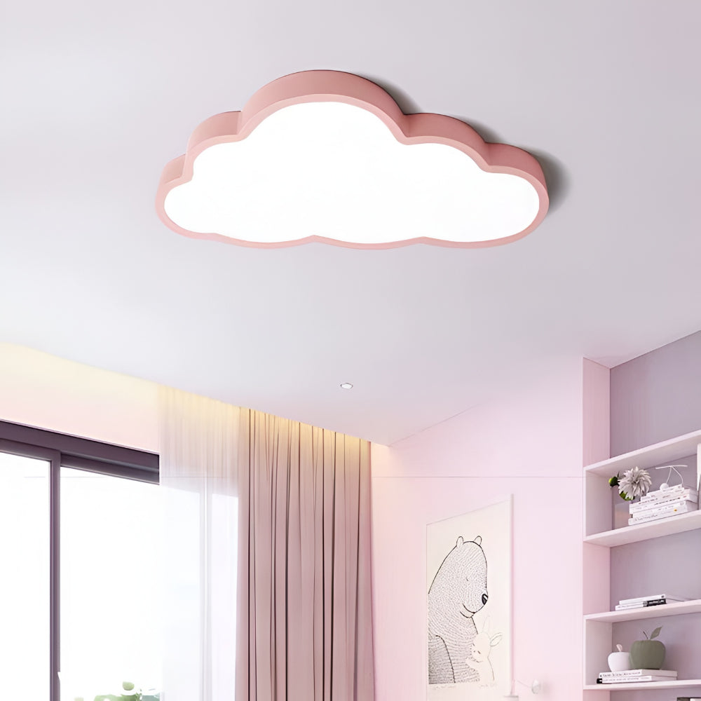 LED Plafondlamp Wolk 40cm Kinderkamer Warm Wit Licht Speels Wolkontwerp Slaapkamer Babykamer Decoratief | Sansoti