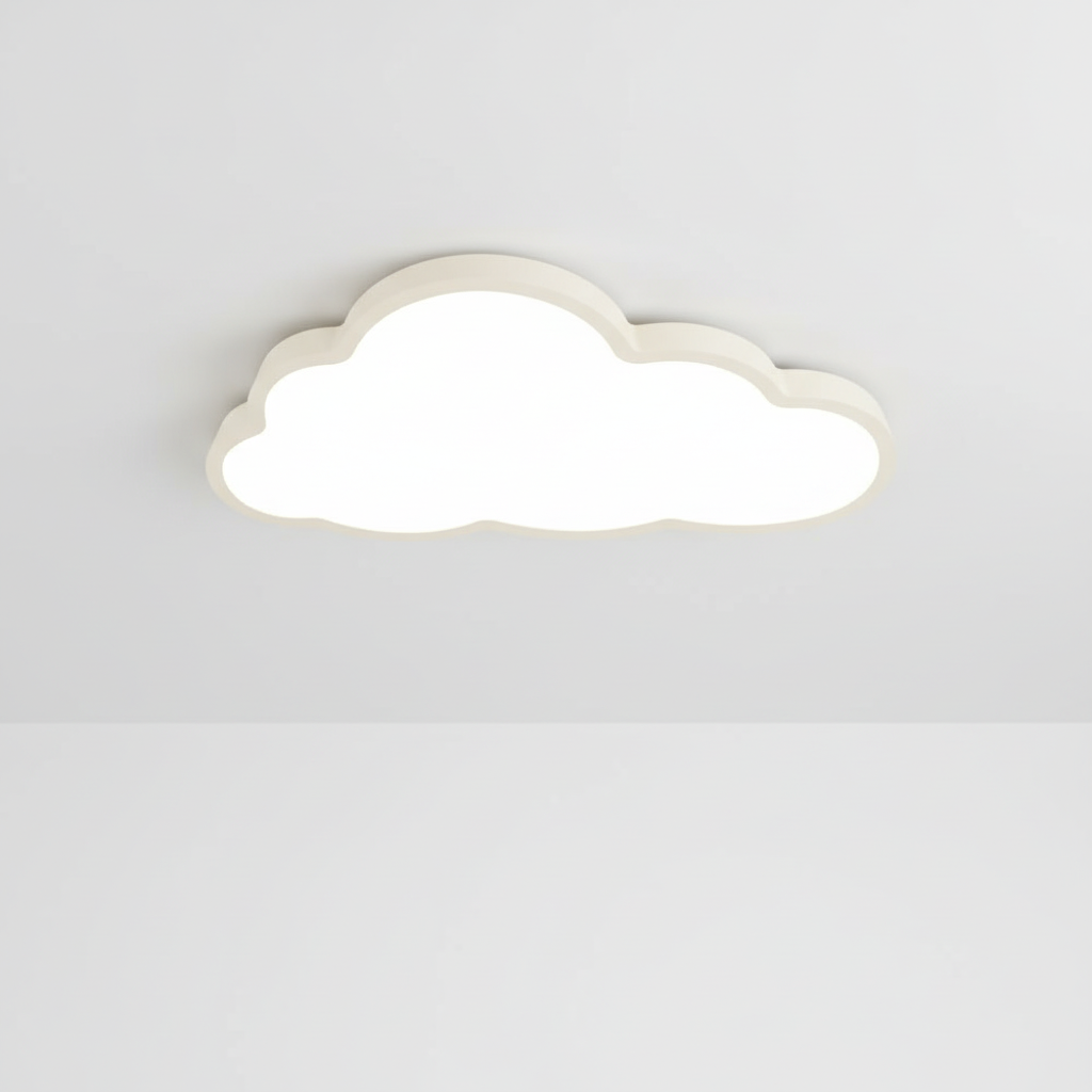 Plafondlamp Wolk Kinderkamer LED 3000K Acryl 40cm Warm Wit Babykamer Plafonnière Wolkvorm Sfeerlamp Kinderlamp | Sansoti