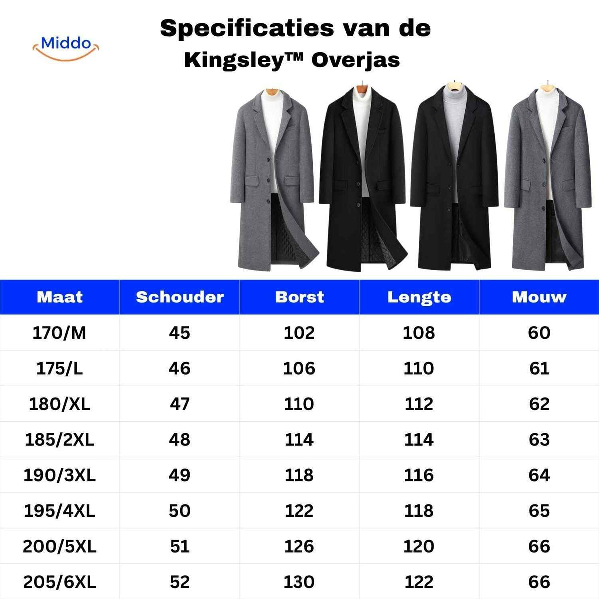 Lange Overjas Herenmantel 100% Wol Gevoerd Zwart Grijs Winterjas Klassieke Snit Stijlvolle Herenkledij | Sansoti