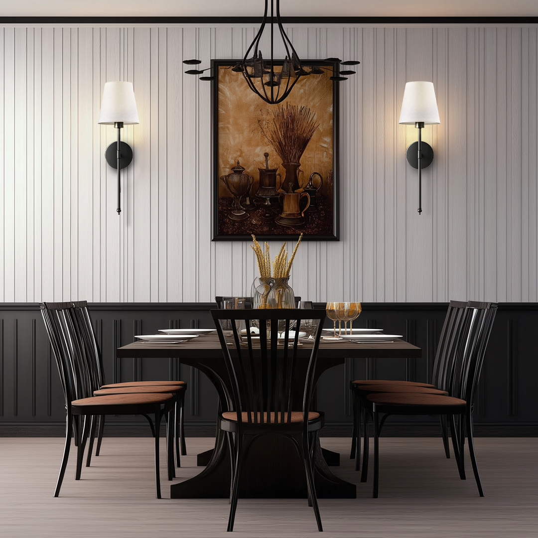 Applique murale sans perçage Sans fil 2 pièces Télécommande Dimmable Température de couleur réglable | Restfield