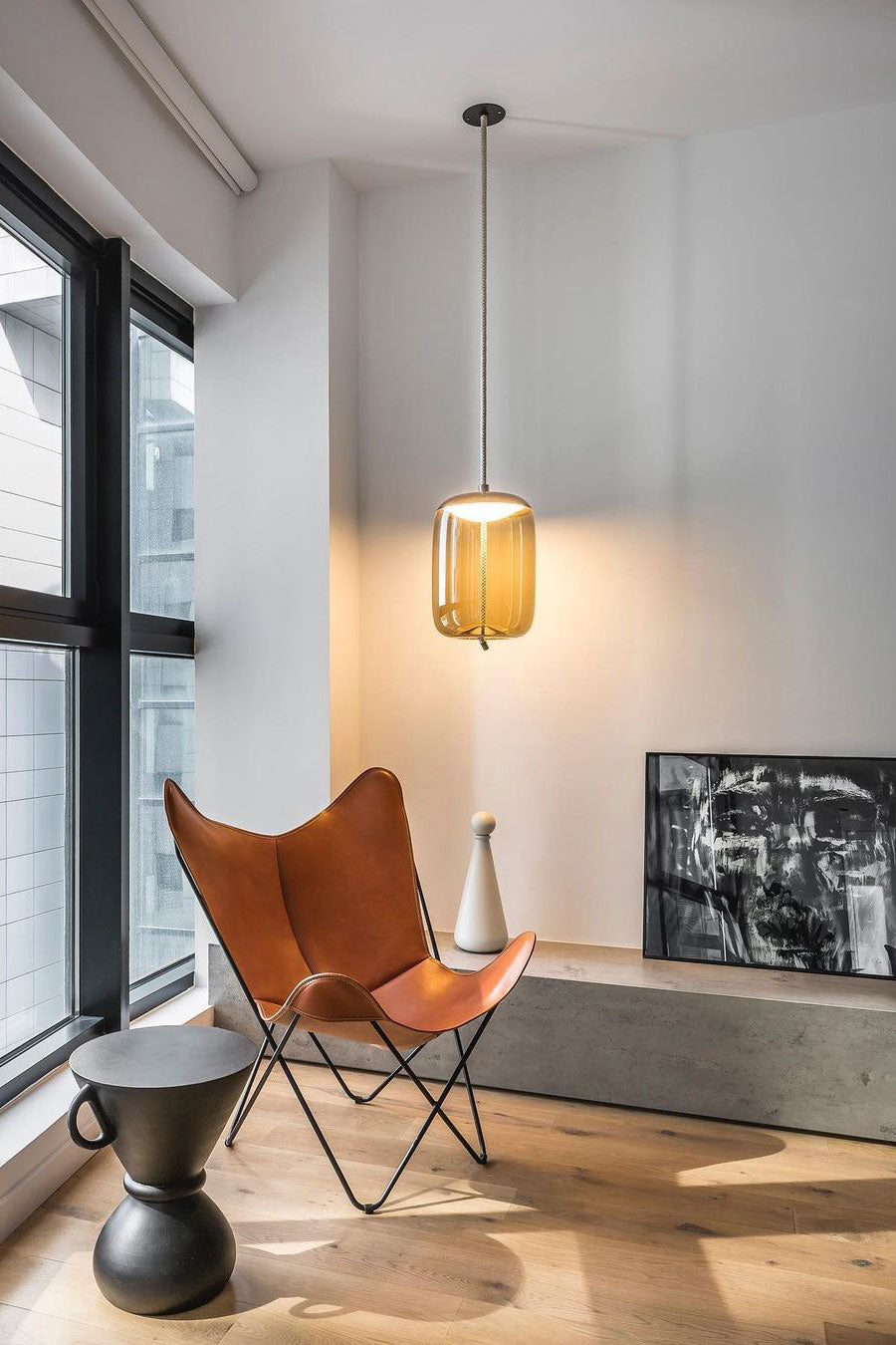 Handgeblazen Glazen Hanglamp Modern Design – Glas en Metaal – Instelbare Kabel 150cm – Geïntegreerde LED – 4 Modellen & Kleuropties | Sansoti
