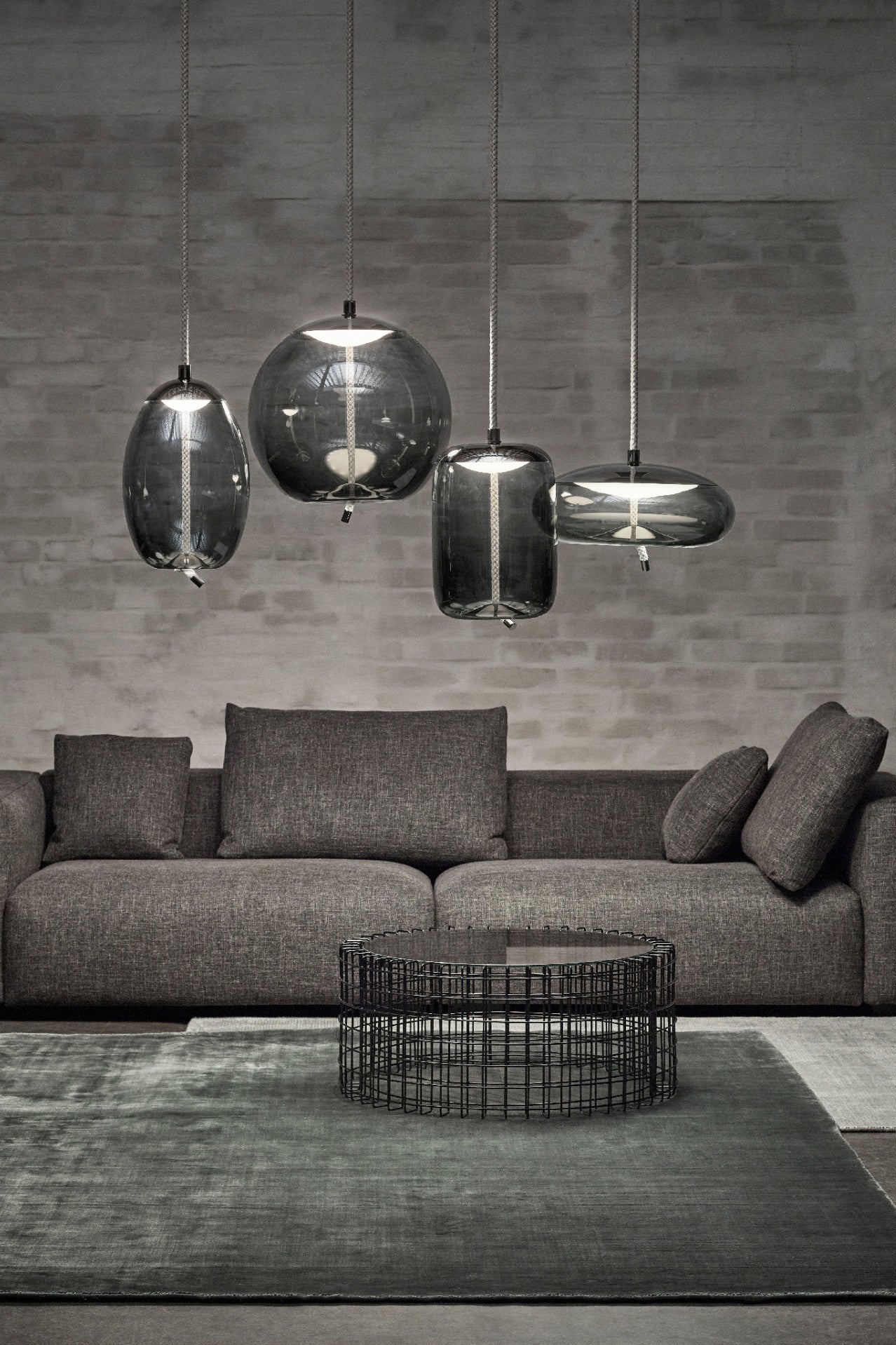 Handgeblazen Glazen Hanglamp Modern Design – Glas en Metaal – Instelbare Kabel 150cm – Geïntegreerde LED – 4 Modellen & Kleuropties | Sansoti