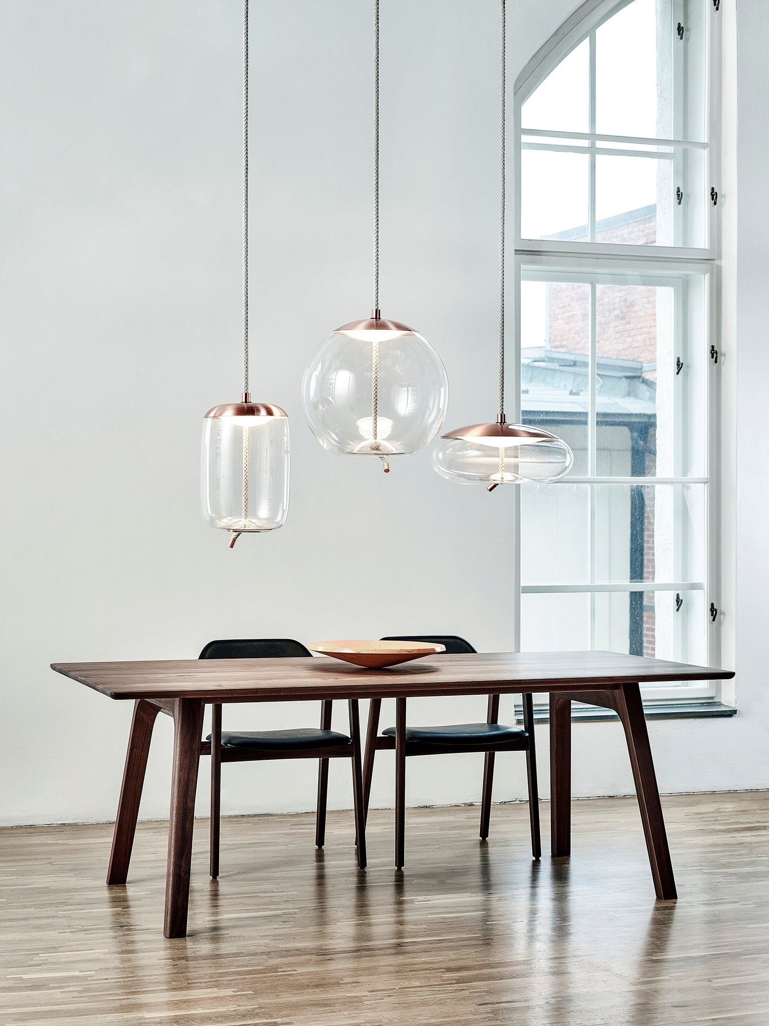 Handgeblazen Glazen Hanglamp Modern Design – Glas en Metaal – Instelbare Kabel 150cm – Geïntegreerde LED – 4 Modellen & Kleuropties | Sansoti