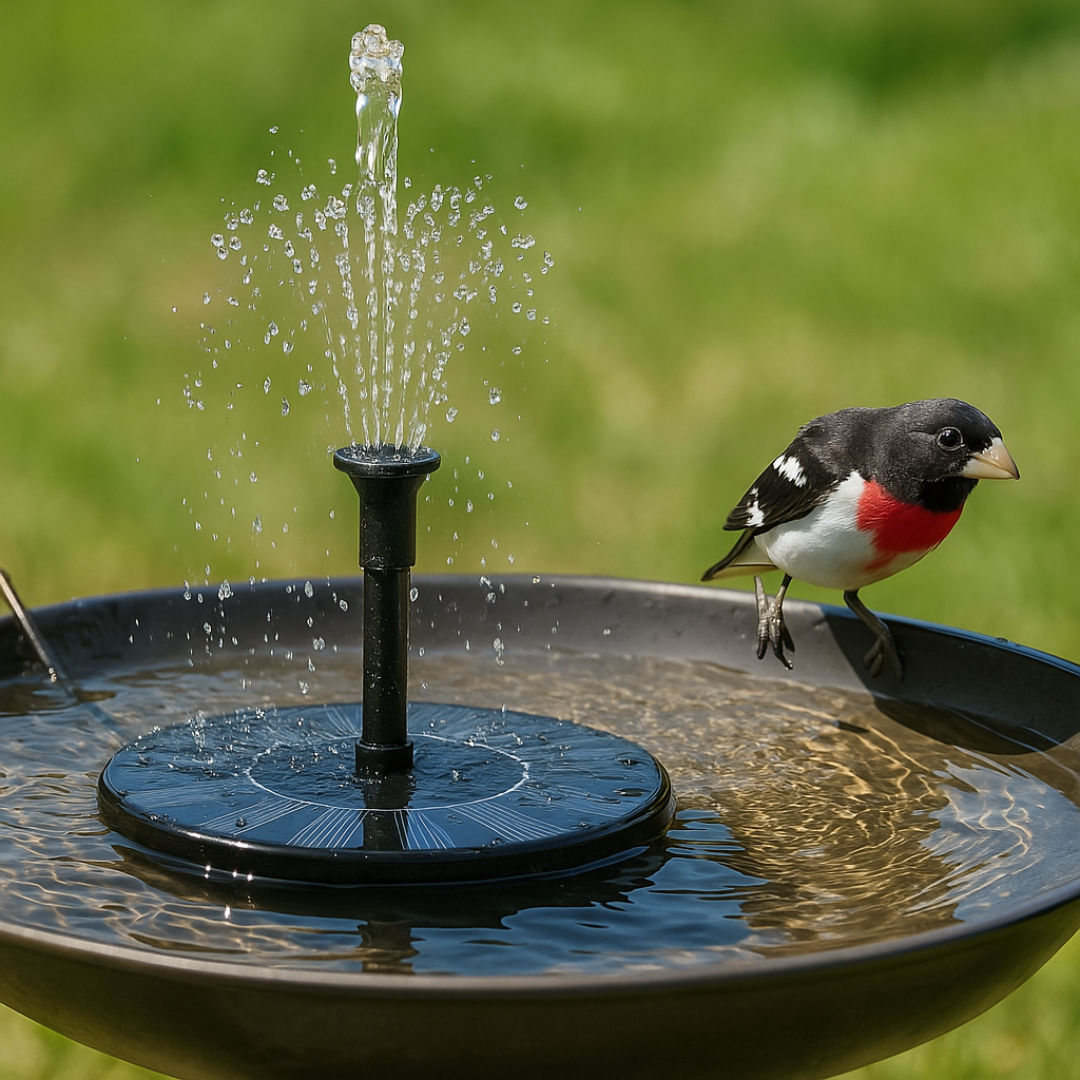Solar-Powered Fountain Pump for Pond Birdbath and Garden with Automatic Operation | Sansoti