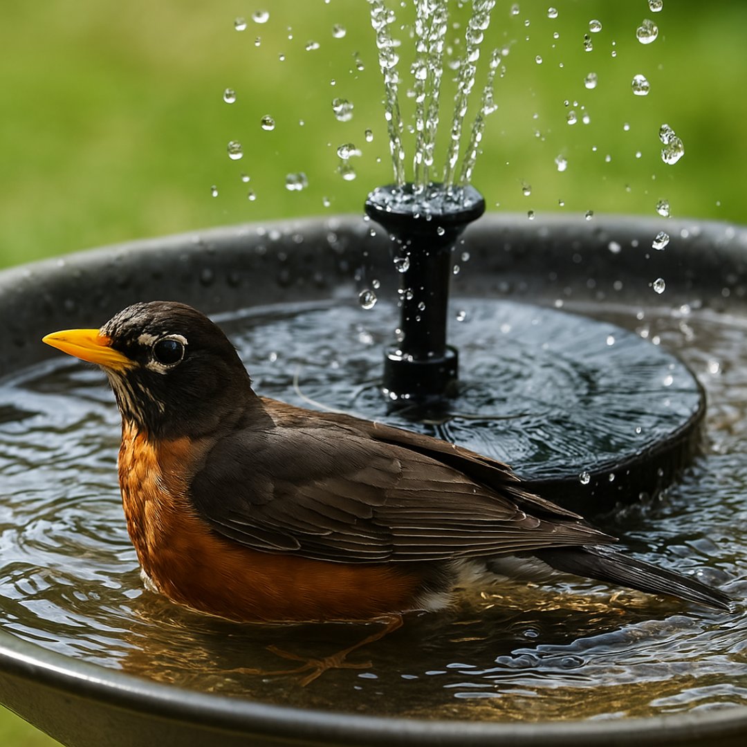 Solar-Powered Fountain Pump for Pond Birdbath and Garden with Automatic Operation | Sansoti