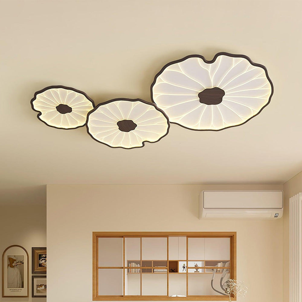 Deckenleuchte Lotusblätter Acryl LED Modern Rund Wohnzimmer Schlafzimmer Flur | Restfield