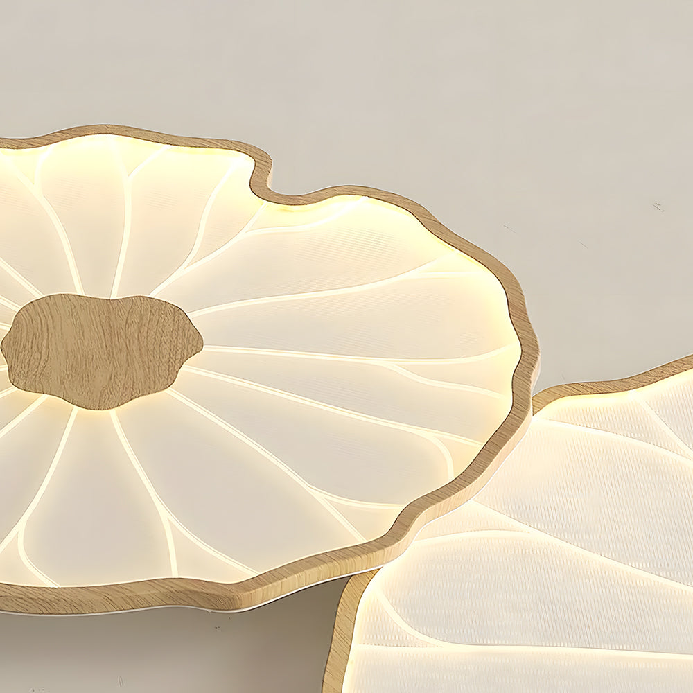 Deckenleuchte Lotusblätter Acryl LED Modern Rund Wohnzimmer Schlafzimmer Flur | Restfield