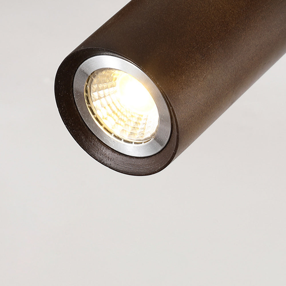 Houten Railverlichting LED Plafondlamp Wandlamp Natuurlijk Modern Woonkamer Eetkamer | Sansoti