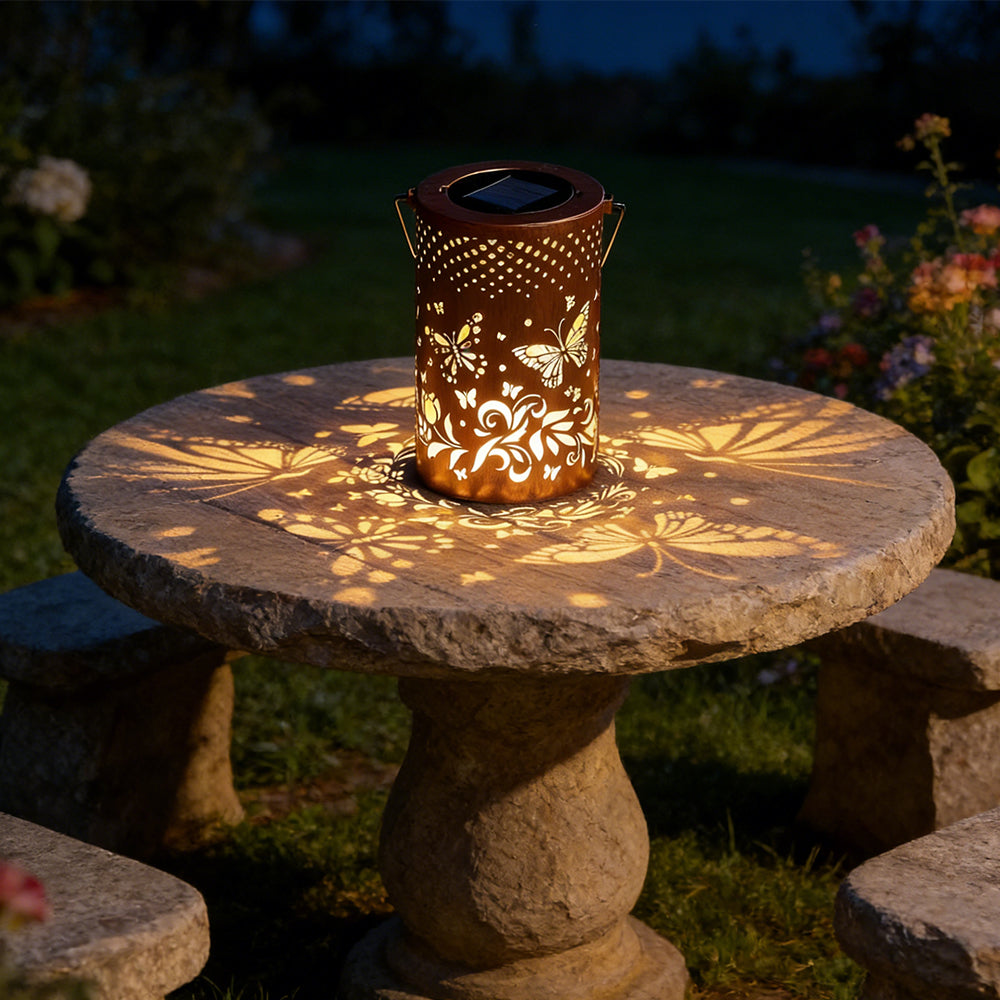 Solarlaterne Baum Muster IP55 Wasserdicht Garten Hängend Stehend Villa LED | Restfield
